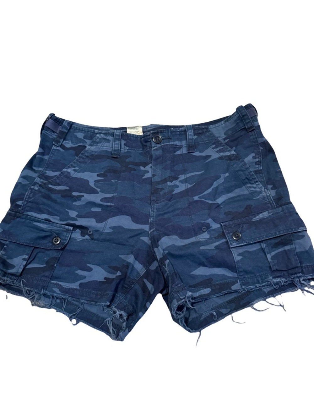 G1 Women's Navy Blue Camo Cargo Shorts -